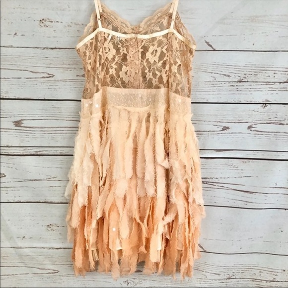 Free People Pink Ombré Feather Dress - Picture 3 of 8